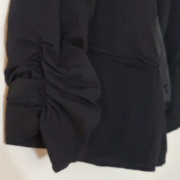 Leighton Open Blazer Rouched 3/4 sleves Size S - Picture 3 of 7